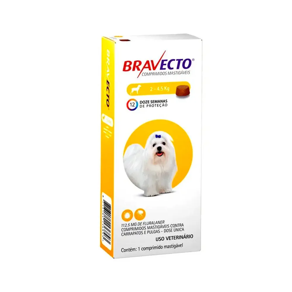 Bravecto Antiparasitario Externo Para Perros De 2 a 4.5k