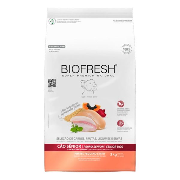 BIOFRESH SENIOR RAZA PEQUEÑA Y MINI 3 KG