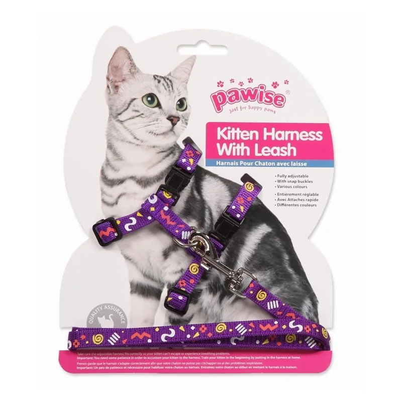pawise kitten harness with leash arnes con correa,arnes con correa para gatito