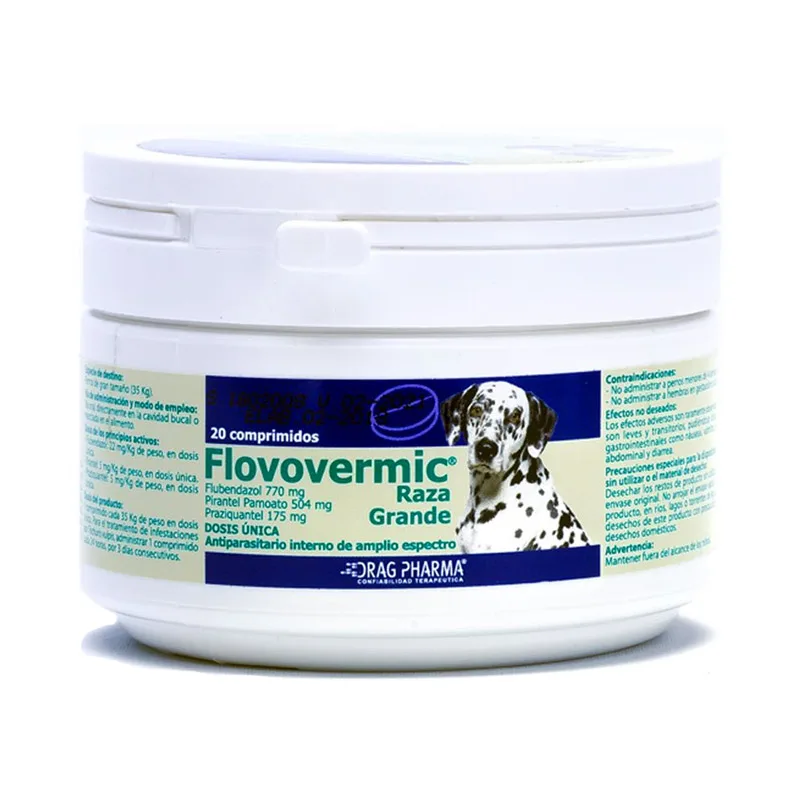 Flovovermic Antiparasitario Interno Perro Hasta 35 Kg - Imagen 2