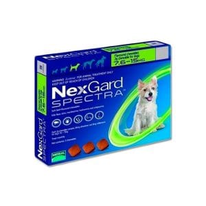 NEXGARD SPECTRA 7.6 - 15 KG POR 1 COMPRIMIDO