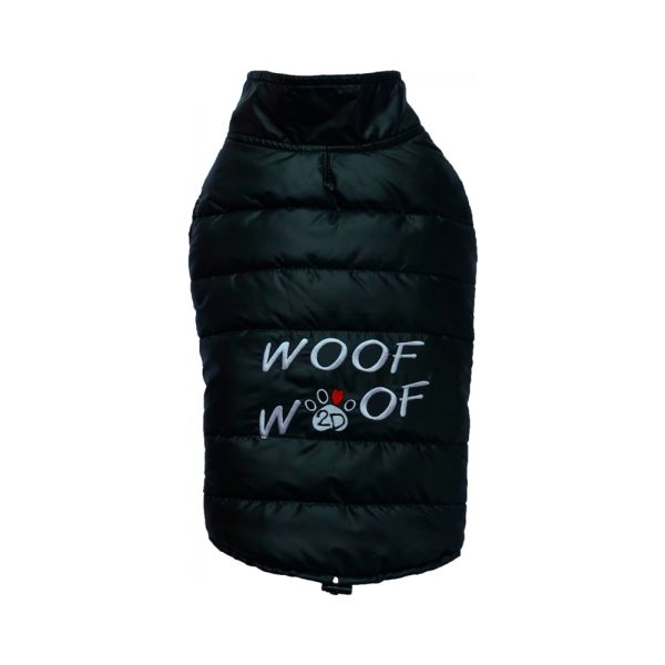 Parka Doggy Dolly Negra Impermeable Woof Woof para Perro