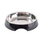 Plato Gato Solido Negro Mascan