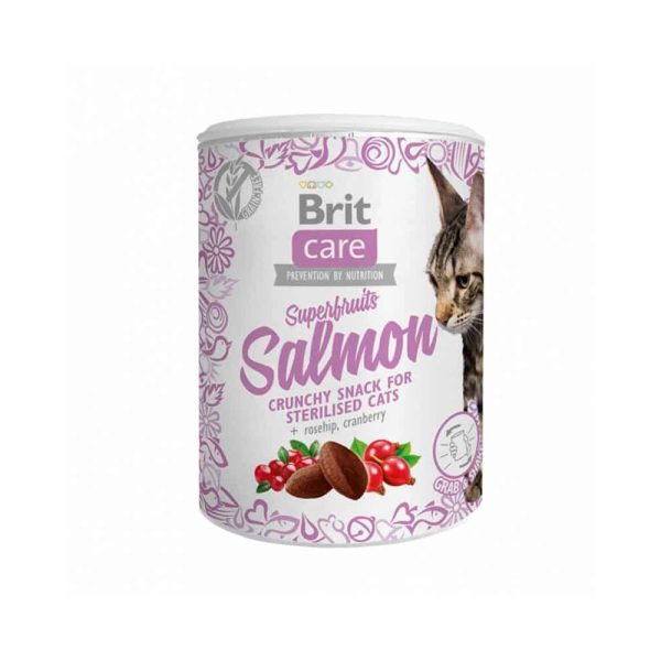 Snack BritCare Cat Salmon 100Gr
