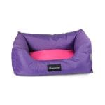 Sofá Premium Dreamaway Boston Lila Con Fucsia L