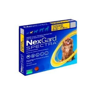 NEXGARD SPECTRA 3.6 - 7.5 KG POR 1 COMPRIMIDO