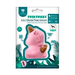 Pet Treat 2 En 1 Dental Unicornio Sabor Pollo