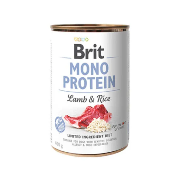 Lata Mono Protein Lamb & Rice 400 Gr Brit