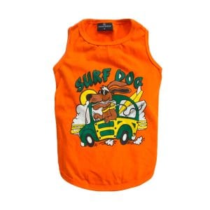 Polera Surf Dog Naranja M DoggyDolly