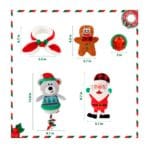 Pack Navideño Perro SM 5 Piezas Gigwi - Imagen 2