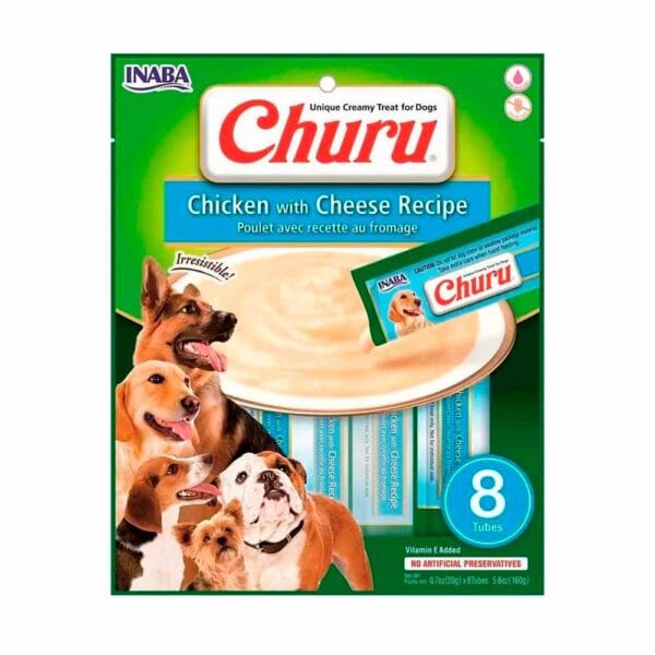 Churu Pollo Con Queso Perro 8 Tubos Inaba