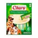 Churu Pollo Con Vegetales Perro 8 Tubos Inaba