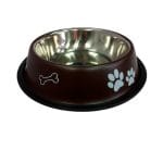 Plato Acero Inoxidable Pintado Y Con Diseño Marben Pets