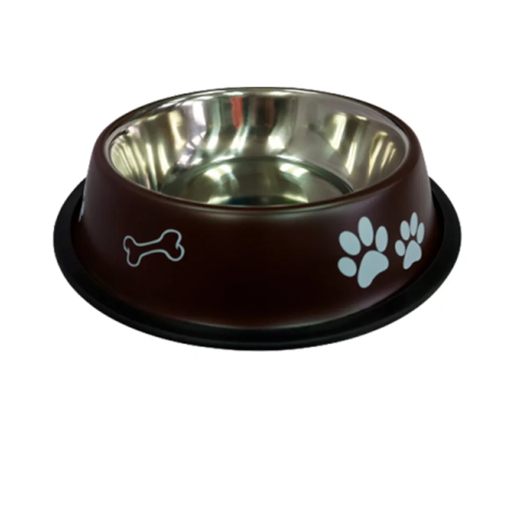 PLATO DISEÑO PINTADO MARBEN PETS Plato Acero Inoxidable Pintado Y Con Diseño Marben Pets - Imagen 1