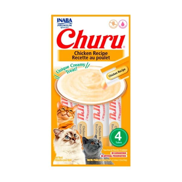 Churu Gato Pollo 4 Tubos