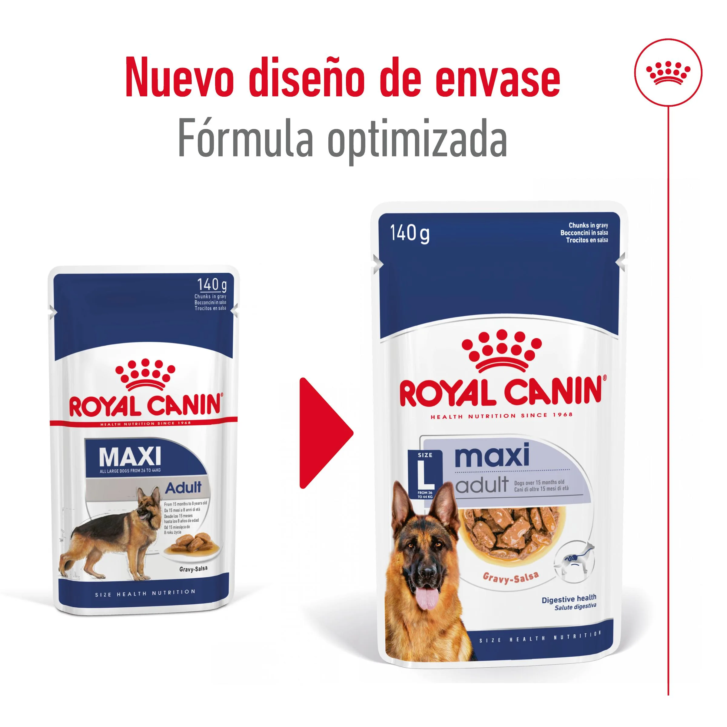 Pouche Maxi Adulto 140 G Royal Canin - Imagen 2