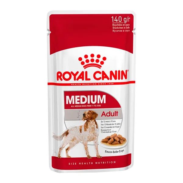 ROYAL CANIN MEDIUM ADULT 140 GR Pouche adulto Medium 140 G Royal Canin - Imagen 1