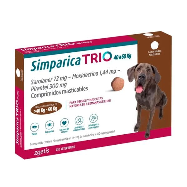 Simparica Trio Perros De 40 A 60 Kg