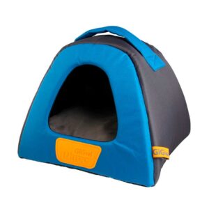 Cama Casa Gato Gris/Azul Gigwi Place