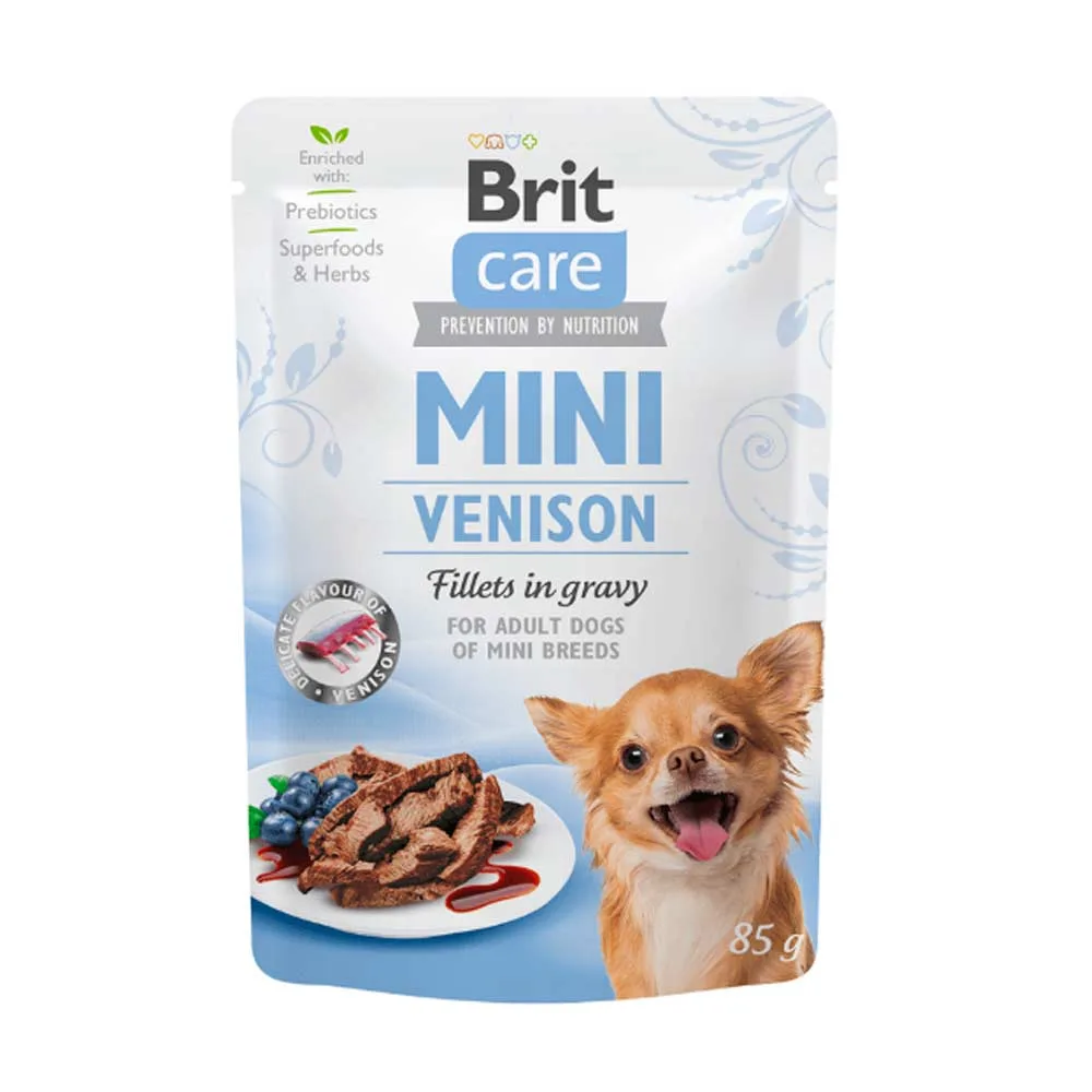 POUCHE BRITCARE MINI VENISON FILLET IN GRAVY 85 G Pouche BritCare Mini Venison Fillet In Gravy 85 Gr - Imagen 1