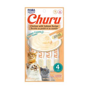 Churu Gato Pollo Con Salmón 4 Tubos