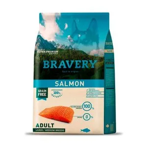 BRAVERY ADULTO SALMON LARGE MEDIUM 12 KG