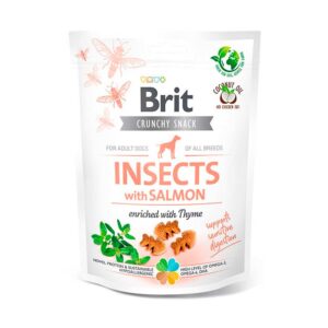 Snack Brit Crunchy Crackers Con Insectos Y Salmón 200Gr