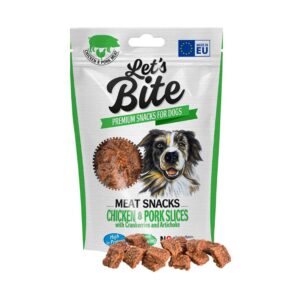 Snack Brit Let's Bite Chicken Squares & Pork Slices 80GR