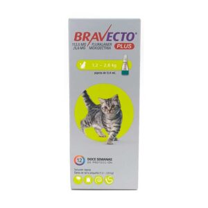 Bravecto Plus Gato 1.2 a 2.8 Kg