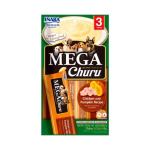 Mega Churu Perro Pollo Con Zapallo 3 Tubos Inaba
