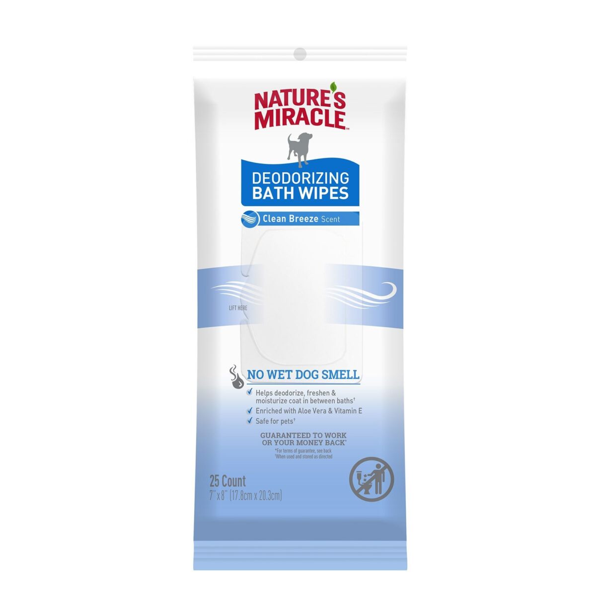 Toallitas De Baño Desodorizantes Fresh Clean Nature's Miracle - Imagen 1