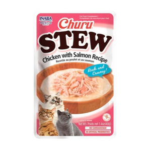 Churu Stew Gato Pollo Y Salmón 40 Gr Inaba