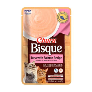 Churu Bisque Gato Atún Y Salmón 40 Gr Inaba