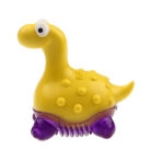 Juguete Cachorro Suppa Puppa Dinosaurio Amarillo Gigwi - Imagen 3