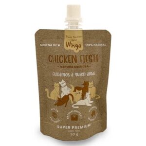 Pouche Chicken Fiesta Gato 90 Gr Winga