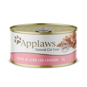 Lata Applaws Gato Filete Atún Con Camarón 70 Gr