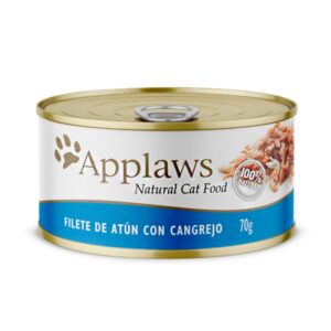 Lata Applaws Gato Filete De Atún Con Cangrejo 70 Gr