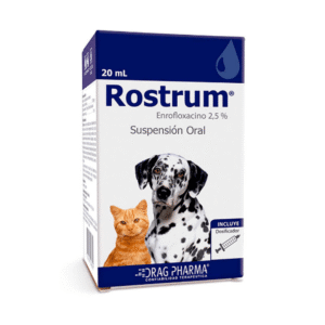 Rostrum Suspensión Oral 2.5% Perro Y Gato 20 mL Drag Pharma