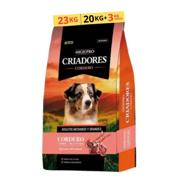 High Pro Adulto Cordero Formato Promocional 20+3 kg