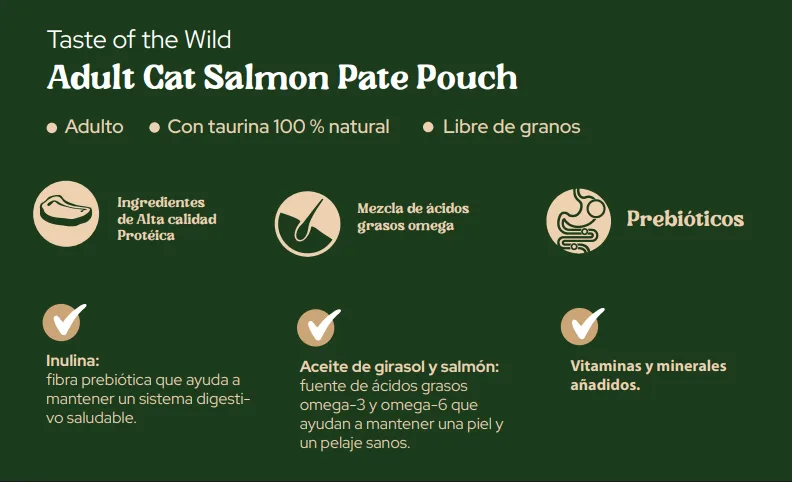 Pouch Taste of The Wild Gato Salmon 85g - Imagen 2