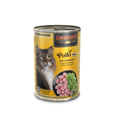 LEONARDO LATAS POLLO ESPINACA 400 GR