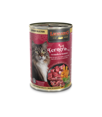 LEONARDO LATAS TERNERA VENADO CAMOTE 400 GR