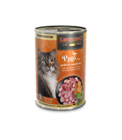 LEONARDO LATAS PATO POLLO Y ZANAHORIA 400 GR
