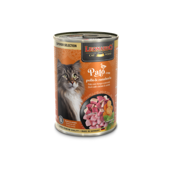 LEONARDO LATAS PATO POLLO Y ZANAHORIA 400 GR
