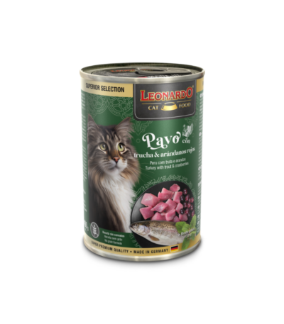 LEONARDO LATAS PAVO TRUCHA ARANDANO 400 GR
