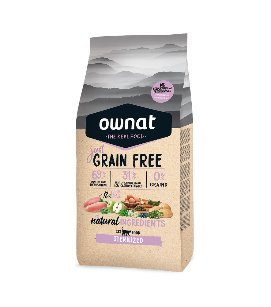 Ownat Just Grain Free Gato Sterilized 3 kg
