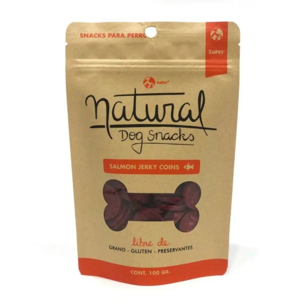 NATURAL SALMON JERKY COINS 100 GR ZUPET