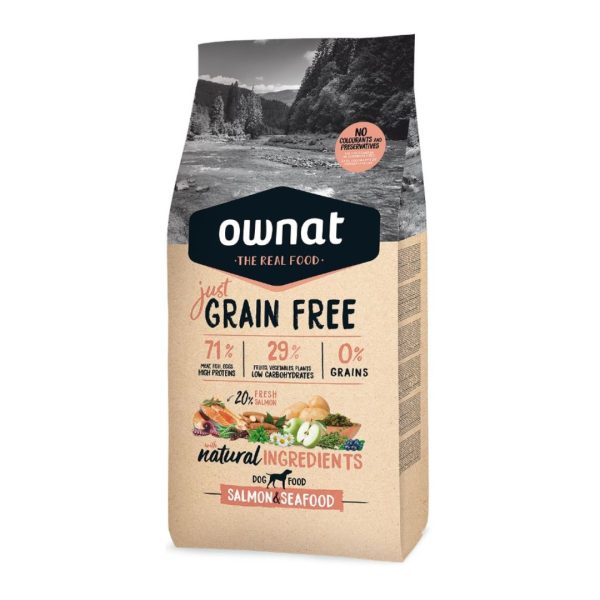 OWNAT JUST GRAIN FREE PERRO ADULTO SALMON & SEAFOOD 3 KG