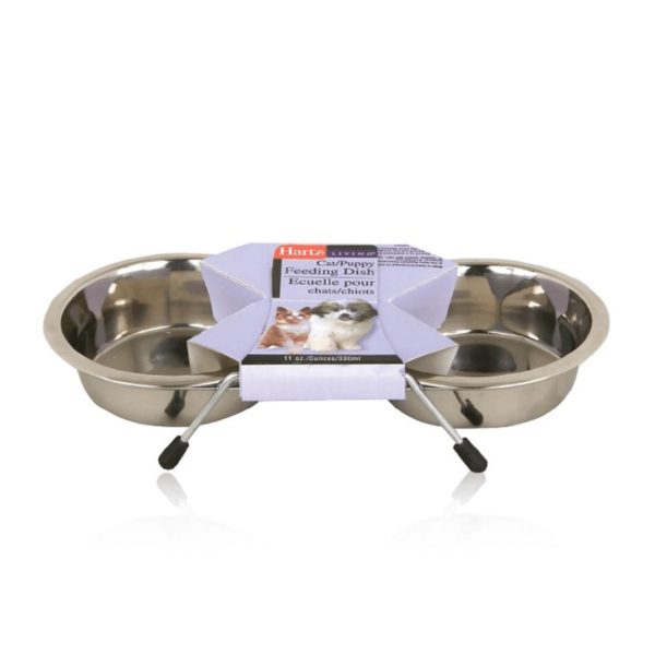 PLATO DOBLE PERROS Y GATOS HARTZ