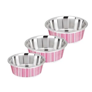 PLATO KUMBAR PERROS CON RAYAS ROSA